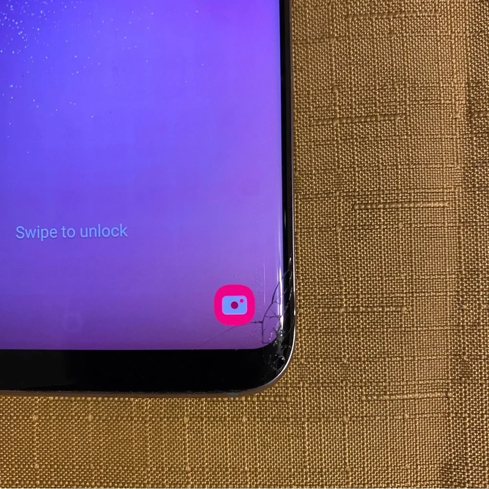 Samsung Galaxy S8 phone with case